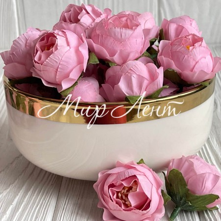 Бутон піона, 4 см, рожевий, шт.