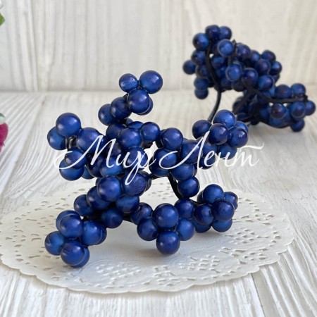 Гілочка горобини, 6х8 см, темно-синій, шт.