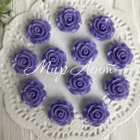 Серединка розочка, 2 см, фиолетовый, шт.