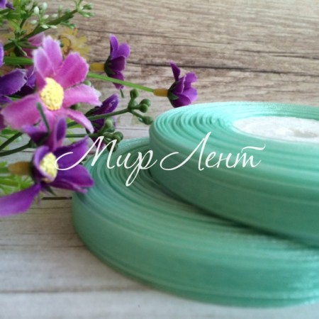 Органза 0,9 см, тиффані, рулон 45 м