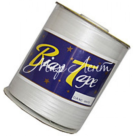 Косая бейка, 1,5 см, белая, рулон 90 м