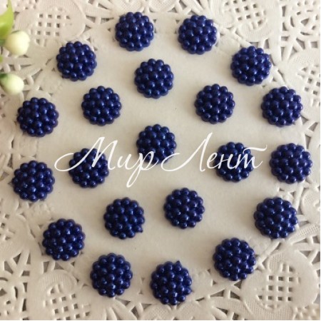 Серединка-хризантемка, 10 мм, темно-синій, шт.