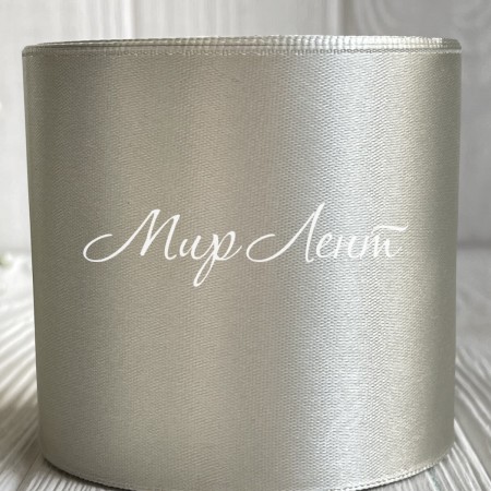 Атлас 7,5 см, світло-оливковий, метр