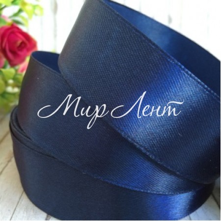 Атлас 2 см, сапфіровий, метр