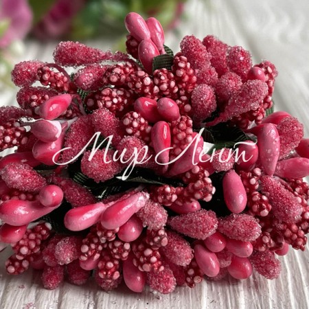 Гілочка з тичинками, малиново-червоний, пучок