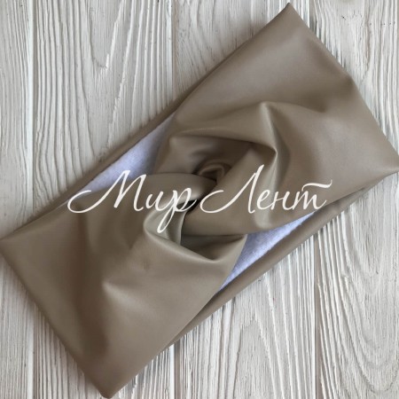 Пов'язка екошкіра (фліс), 12 см, бежевий, шт.