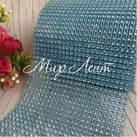 Шина, 11,5 см, блакитна (відрізок 25 см)