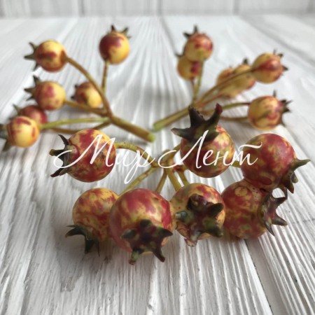 Шипшина, 12 мм, жовто-червоний, шт.