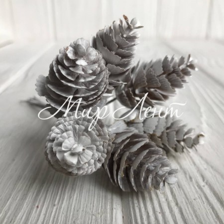 Гілочка хмелі, 12 см, білий, шт.