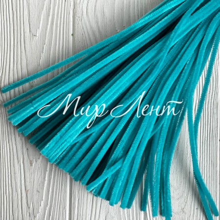 Синельний дріт простий, 30 см, бірюзовий, шт.