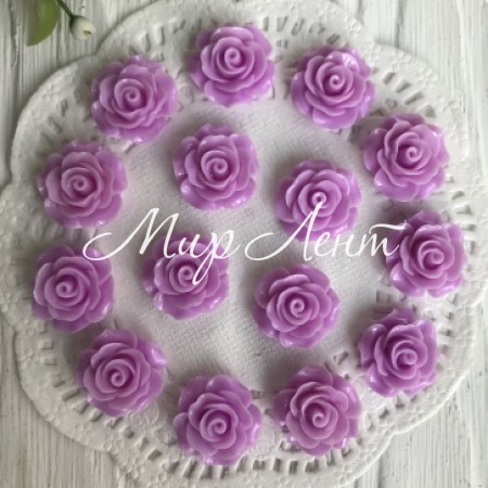 Серединка розочка, 2 см, сиреневый, шт.