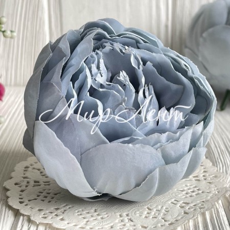Півонія тканинна, 8 см, сіро-блакитний, шт.