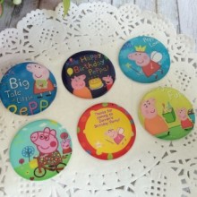 Наклейки, свинка Пеппа, набір №4 - (6 шт.)