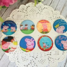Наклейки, свинка Пеппа, набір №9 - (8 шт.)