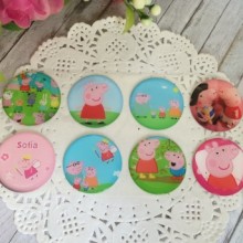 Наклейки, свинка Пеппа, набір №8 - (8 шт.)