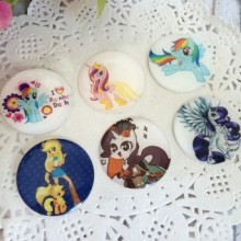 Наклейки, Поні, набір №3 - (6 шт.)