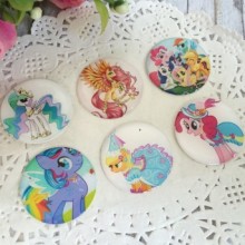 Наклейки, Поні, набір №4 - (6 шт.)