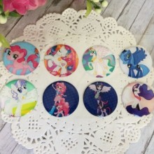 Наклейки, Поні, набір №6 - (8 шт.)