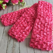 Пов'язка ажурна щільна, 4 см, малинова, шт.