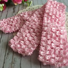 Пов'язка ажурна щільна, 4 см, світло-рожевий, шт.