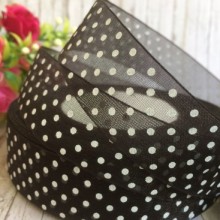 Органза горох 2,5 см, чорна