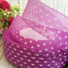 Органза горох 2,5 см, бузкова