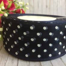 Органза горох 4 см, сапфіровий