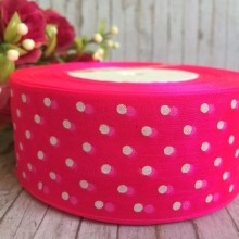 Органза горох 4 см, яскраво-малиновий