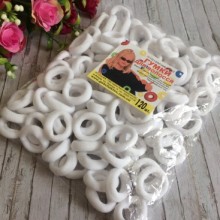 Гумка Калуш (велюрчик), 2,2 см, біла, упаковка 120 шт.