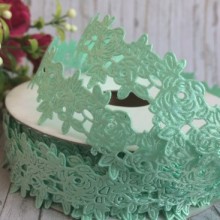 Мереживна стрічка трояндочка, 2,5 см, тиффані