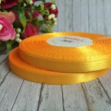 Атлас 0,6 см, темно-жовтий, рулон 33 м