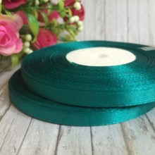 Атлас 0,6 см, смарагдовий, рулон 33 м