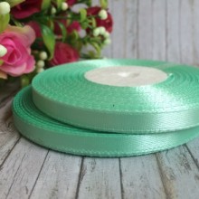 Атлас 0,6 см, тиффані, рулон 33 м