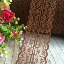 Мереживо квіточка, 4,5 см, коричнева (не стрейчева)