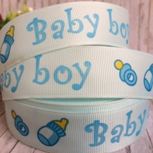 Репс 2,5 см, Baby boy, блакитний