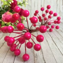 Калина глянсова, 8 мм, малинова, шт.