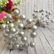 Калина глянсова, 8 мм, срібло, шт.