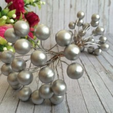 Калина глянсова, 12 мм, срібло, пучок