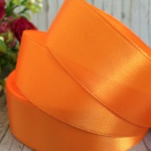 Атлас 2,5 см, помаранчевий, метр