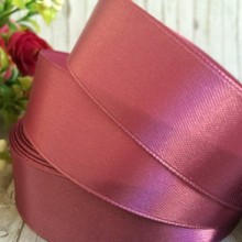 Атлас 2,5 см, баклажановий, метр