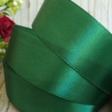 Атлас 2,5 см, темно-зелений, метр