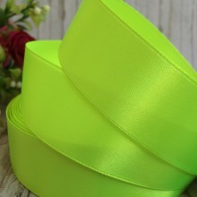 Атлас 2,5 см, салатовий, метр