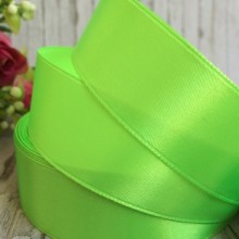 Атлас 2,5 см, темно-салатовий, метр