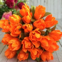 Пролісок, 2 см, яскраво-помаранчевий, пучок з 20 квіточок