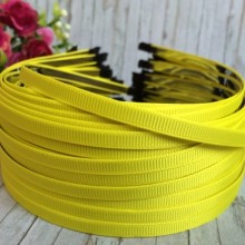 Обруч метал, у репсі, жовтий, 0,7 мм, ціна за 1 шт.