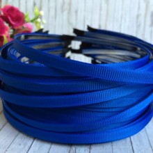 Обруч метал, у репсі, синій, 0,7 мм, ціна за 1 шт.
