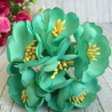 Півонія розкрита, 4,5 см, м'ятна, пучок