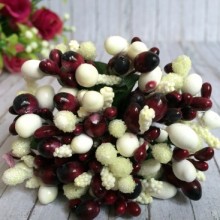 Гілочка Wow, молочно-бордова