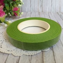 Тейп-стрічка, 12 мм, світло-зелена, рулон 27,5 м