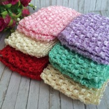  Ажурна пов'язка щільна, 7 см, набір з 12 шт. (м'ятно-молочний)